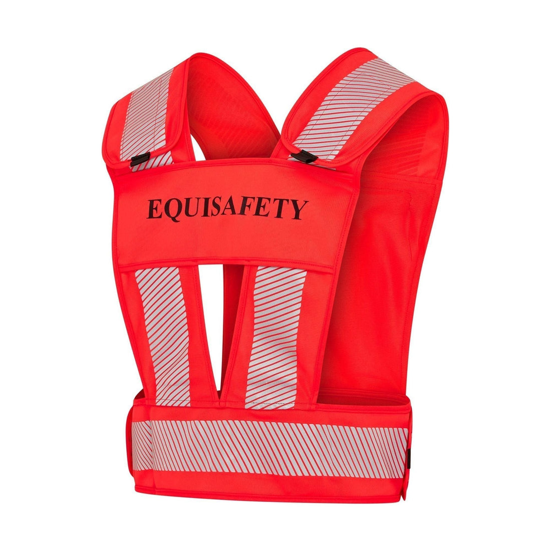 Adjustable Reflective Harness with pocket - RED - Equisafety