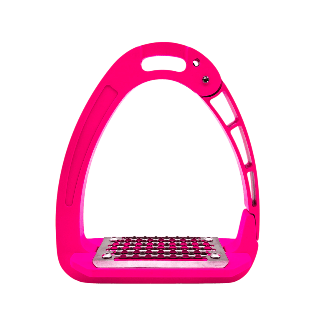 Equisafety Caballus Safety Stirrups with Single Arm Action - HI - VIS YELLOW - Equisafety