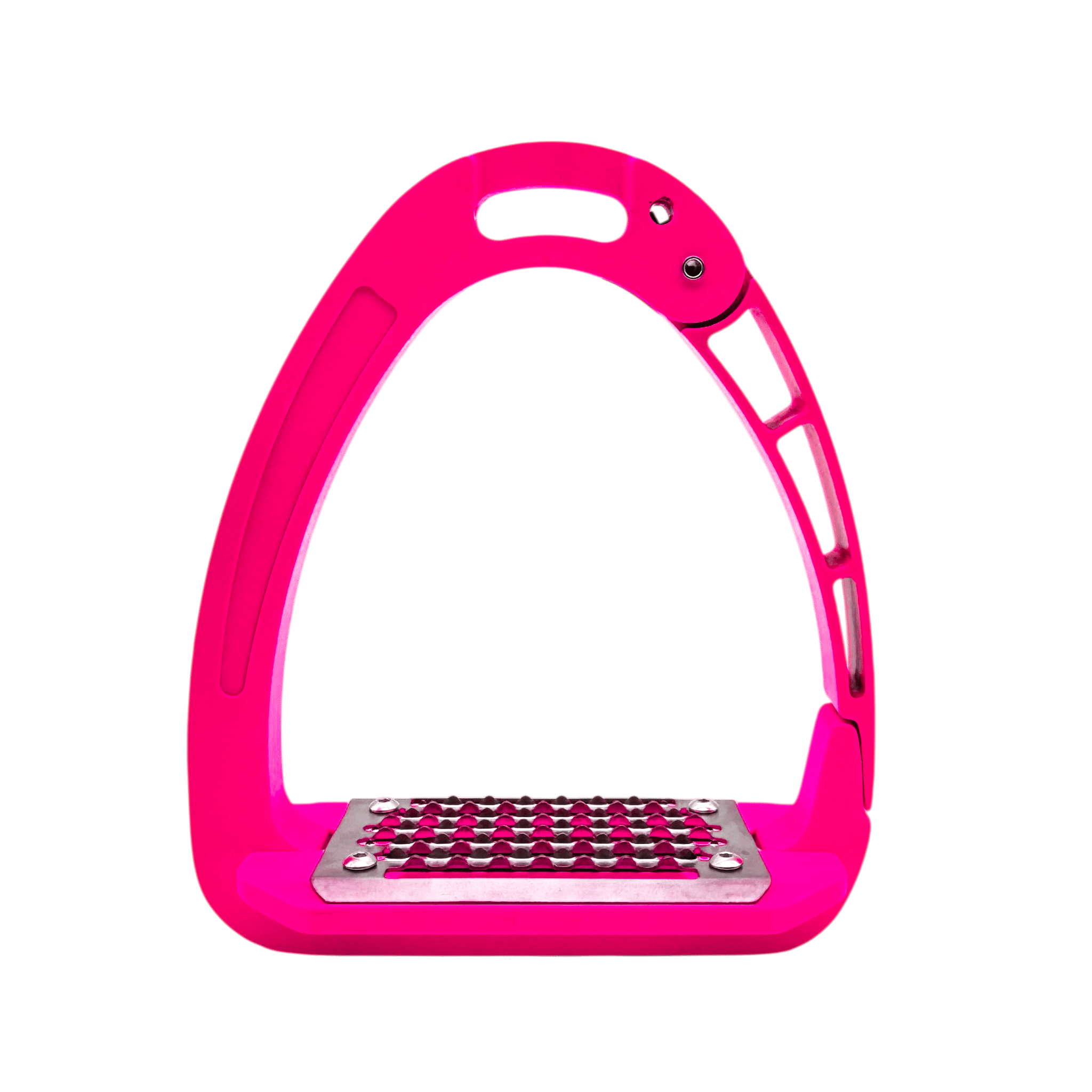 Equisafety Caballus Safety Stirrups with Single Arm Action - HI - VIS YELLOW - Equisafety