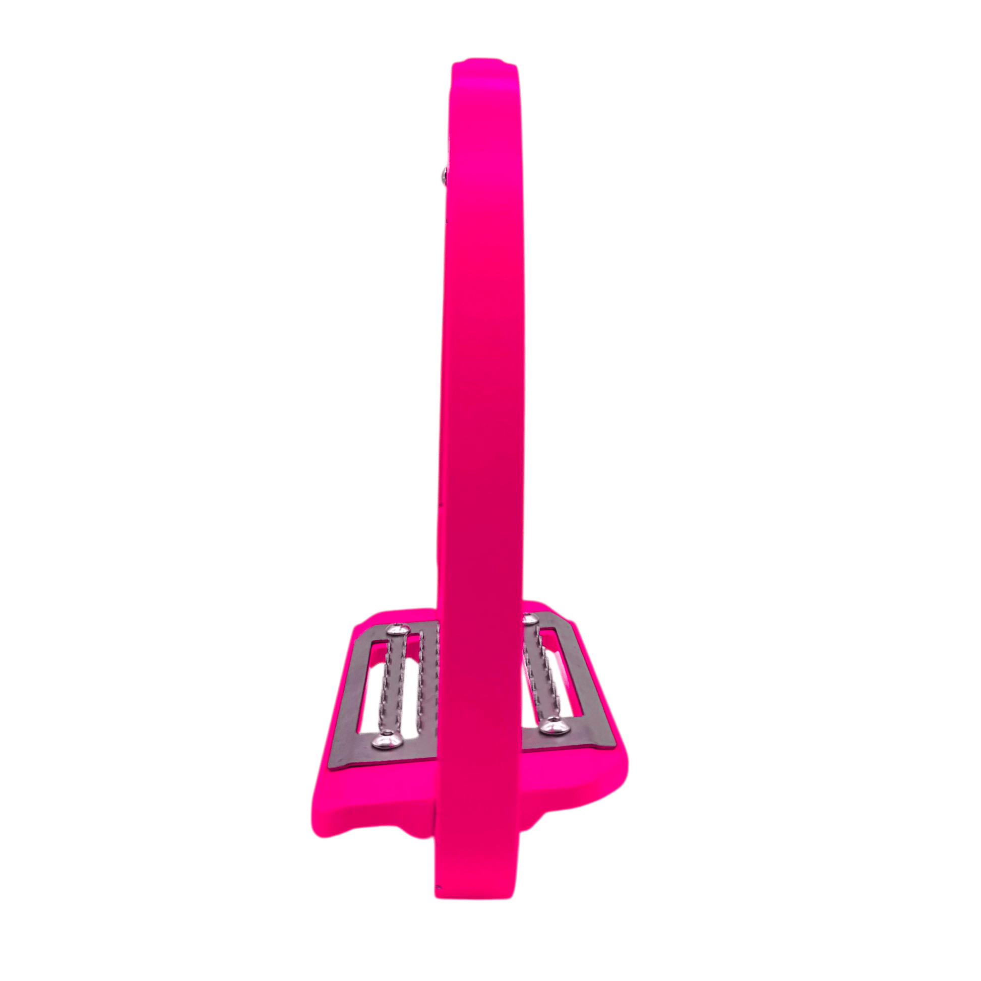 Equisafety Caballus Safety Stirrups with Single Arm Action - HI - VIS YELLOW - Equisafety