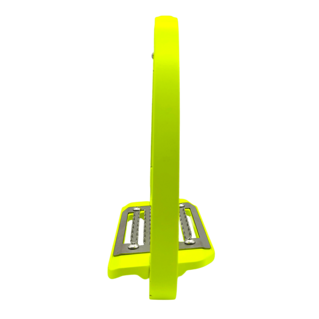 Equisafety Caballus Safety Stirrups with Single Arm Action - HI - VIS YELLOW - Equisafety