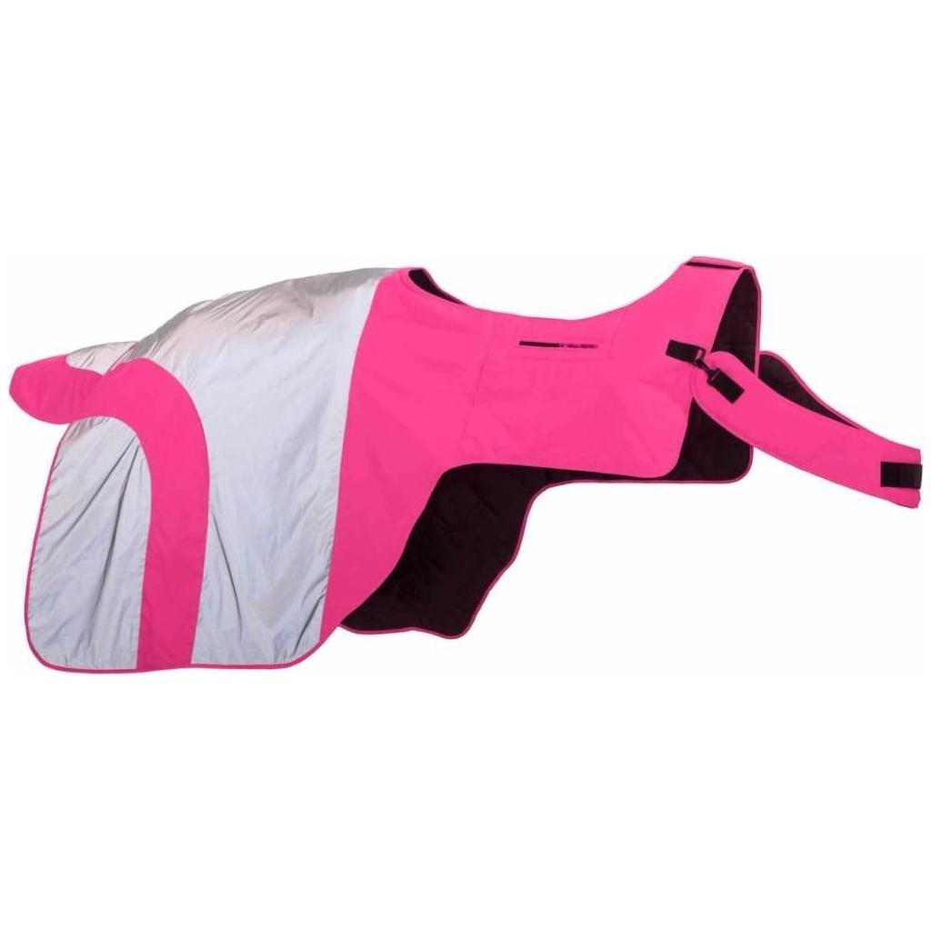 Equisafety Reflective Mercury Horse Hi Viz Exercise Rug in Pink - Equisafety
