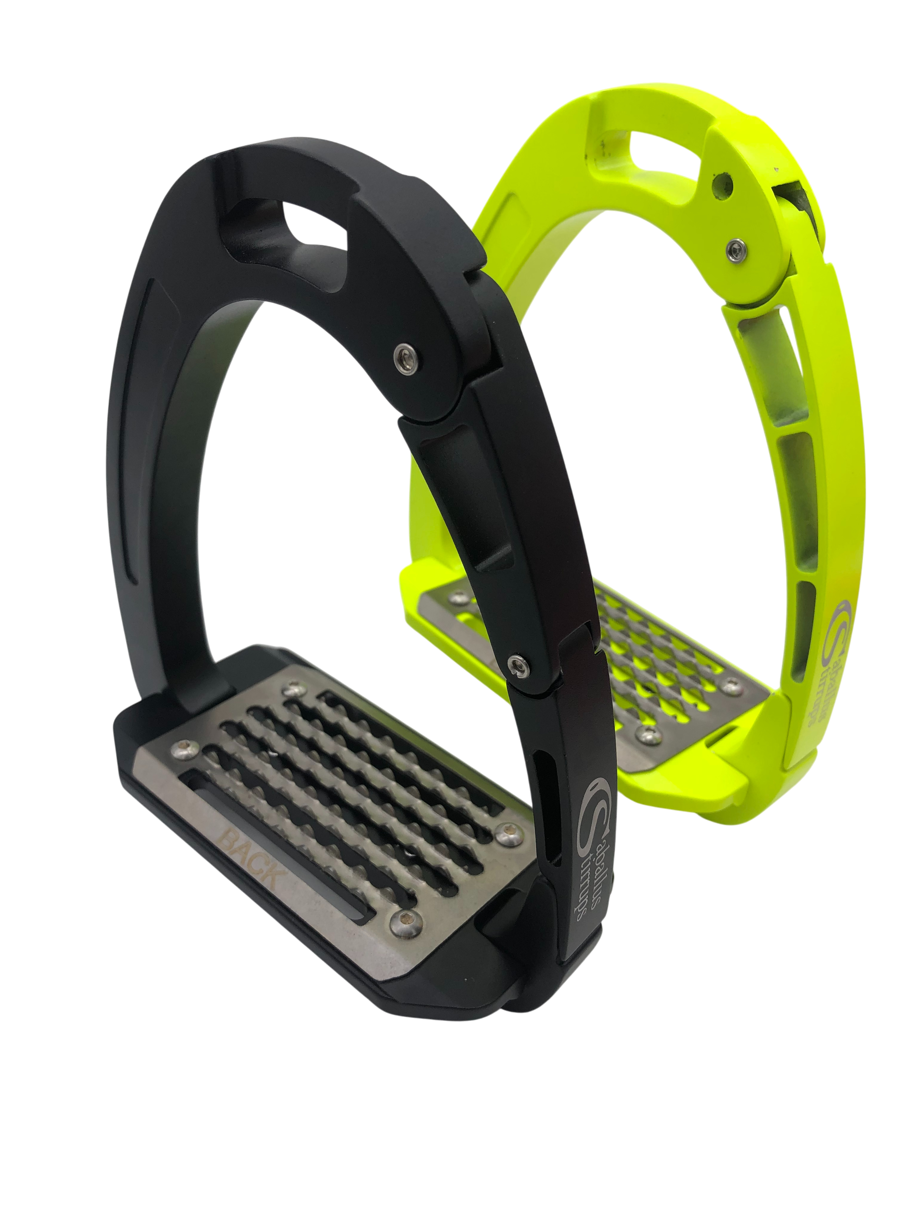 Equisafety Caballus Safety Stirrups - Double Arm Action & 5 degree inclination - Navy